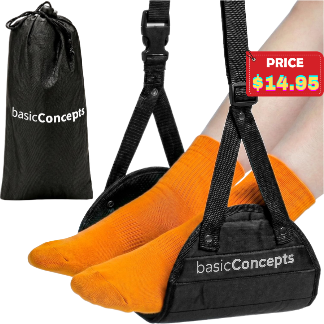 Airplane Foot Hammock Deal: Save 32% at Amazon