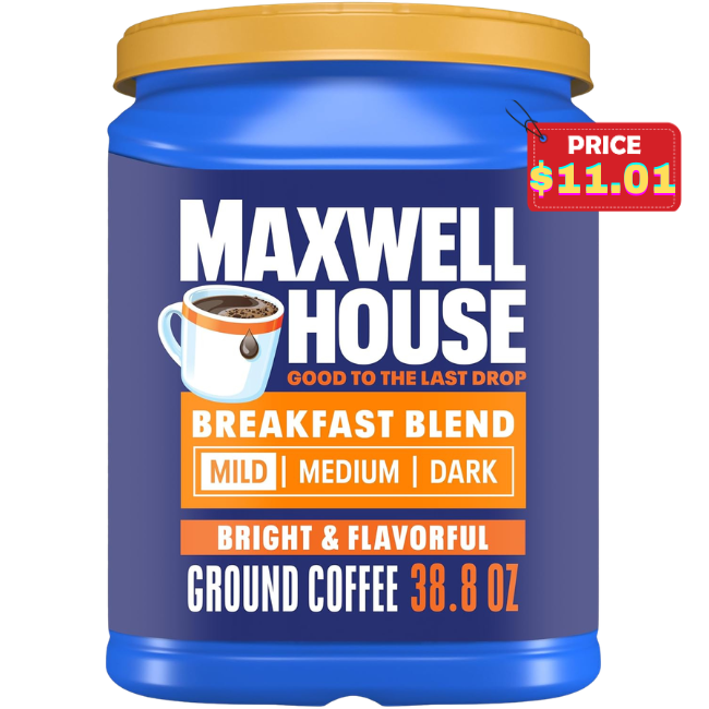 Maxwell House Roast Ground Coffee Deal: Save 43% at Amazon