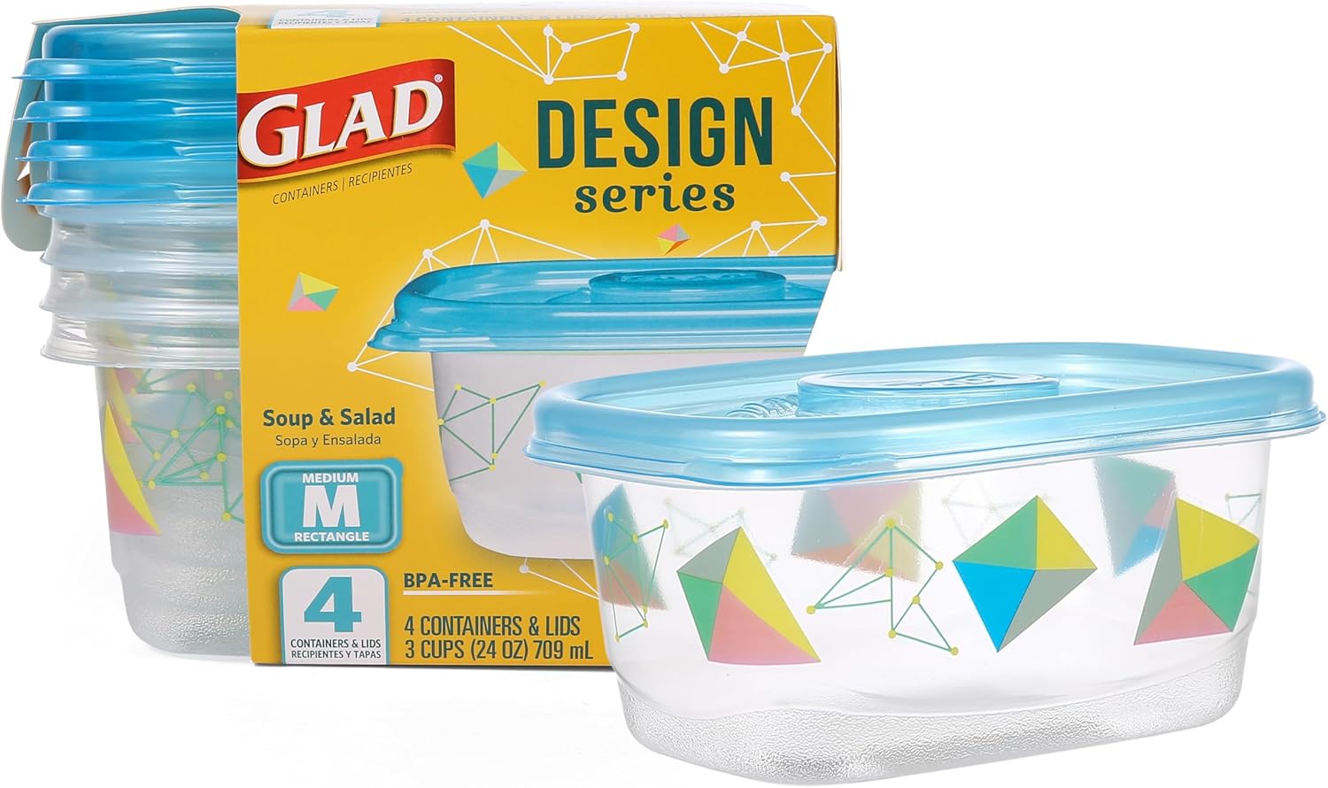 24oz 4 Glad Food Storage Containers Deal at Amazon