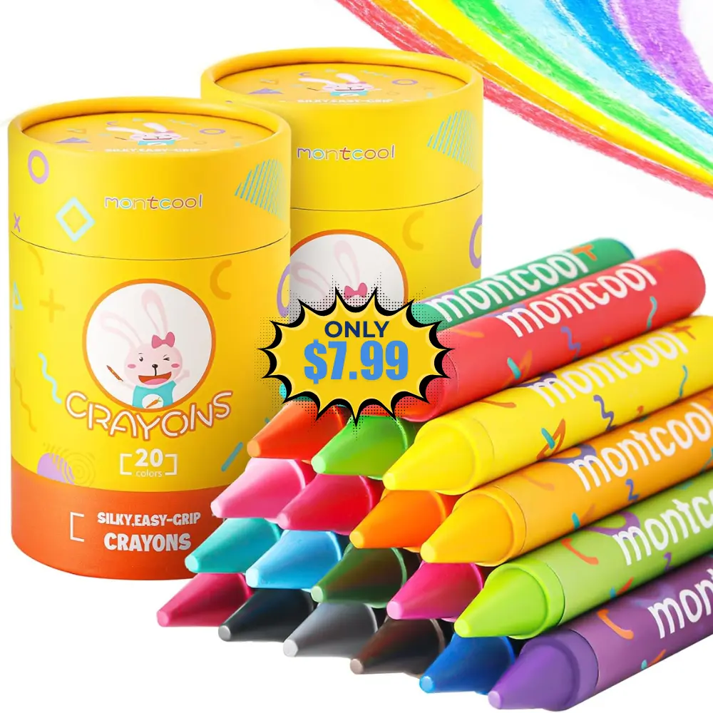 montcool 2 Pack Jumbo Crayons Set Deal at Amazon