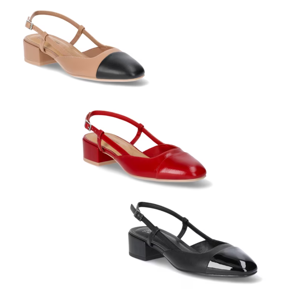 Women’s Faux Leather Block Heel Slingbacks Deal: Save $11.17 at Walmart