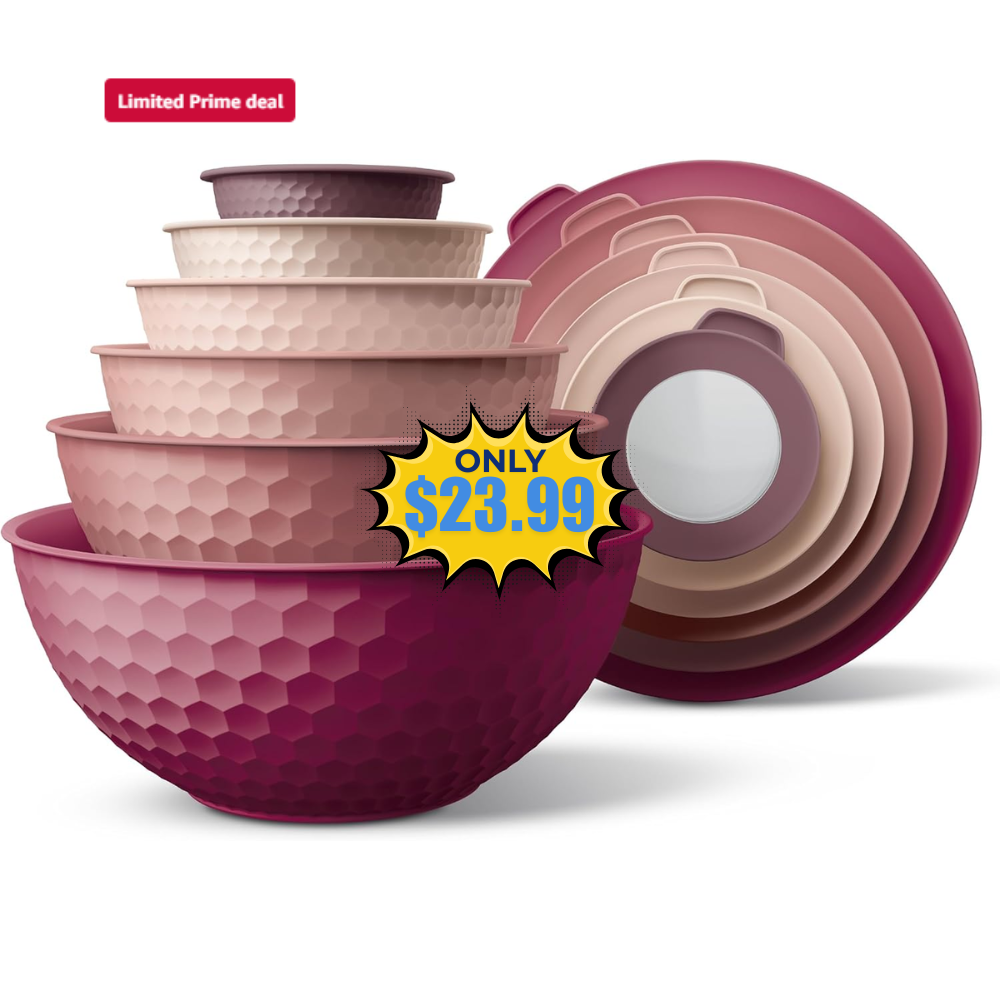 COOK WITH COLOR Mixing Bowls Deal: Save 30% at Amazon