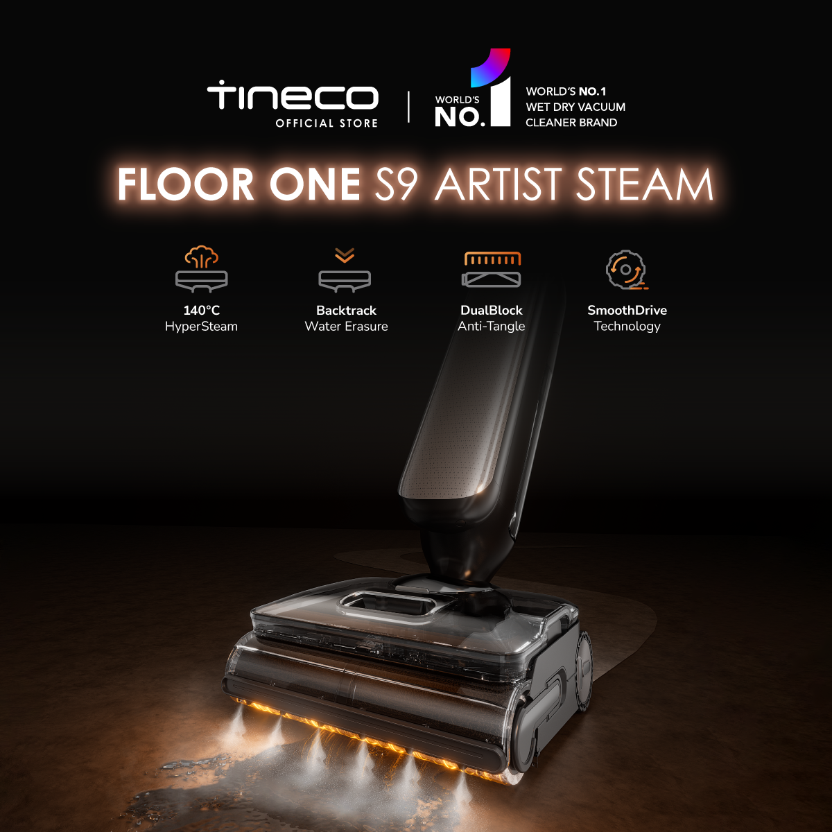 Tineco Floor One S9 Steam Vacuum Deal at eBay: Save $200