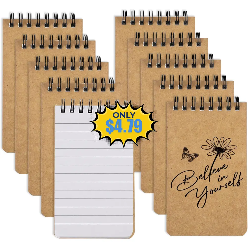 10 Pcs Small Notepads 3×5 Deal: Save 20% at Amazon