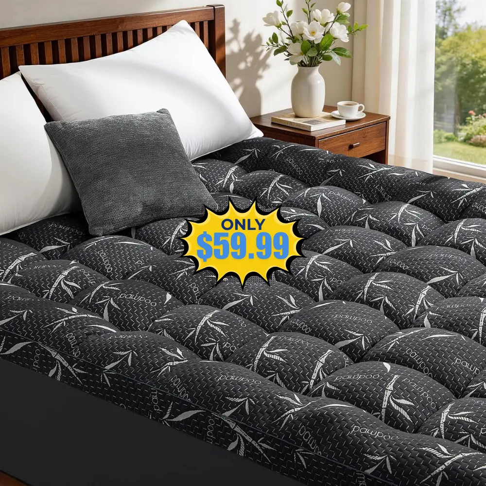 4″ Memory Foam Mattress Topper Queen Size Deal: Save $60 at Amazon