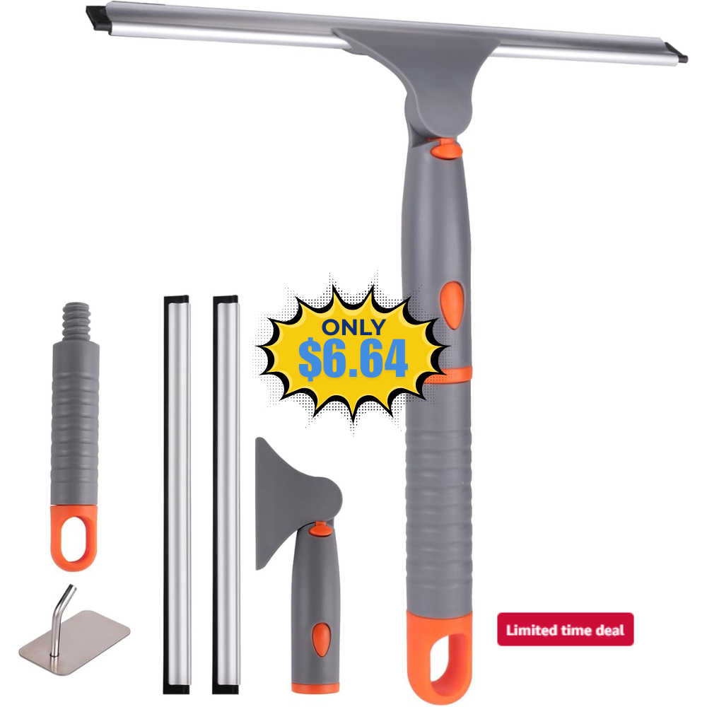 All Purpose 10 inch Shower Squeegee Deal: Save 50% at Amazon