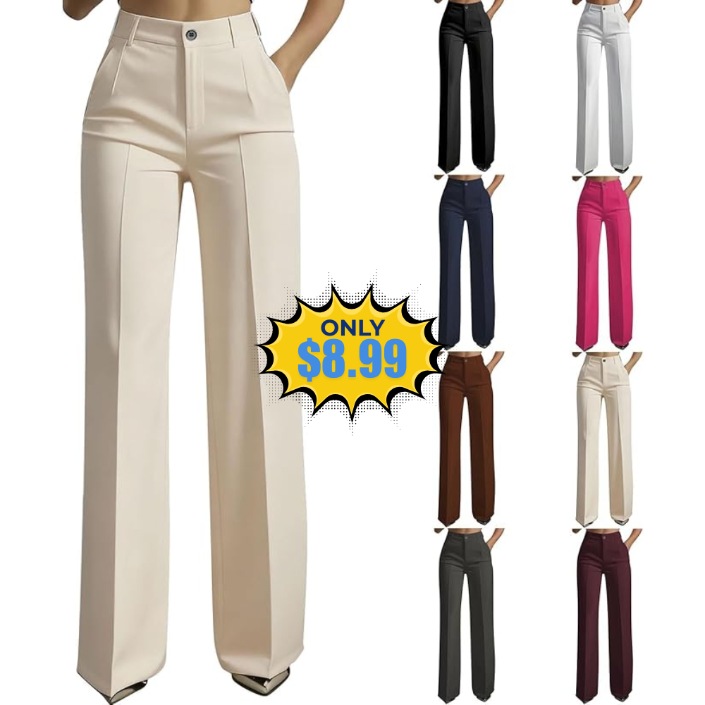 Women Wide Leg Office Work Slacks Deal at Amazon