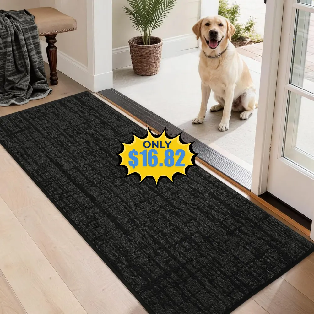 COSY HOMEER Door Mat 20″ x 48″ Non-Slip Deal: Save 10% at Amazon