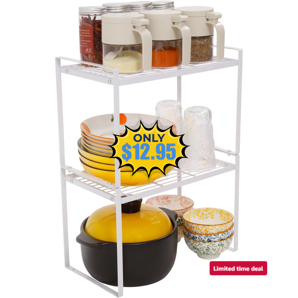 MiaLi Cabinet Organizer Shelf Deal: Save 50% at Amazon