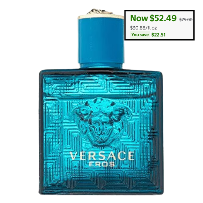 Versace Eros Eau de Toilette Deal: Save $22.51 at Walmart