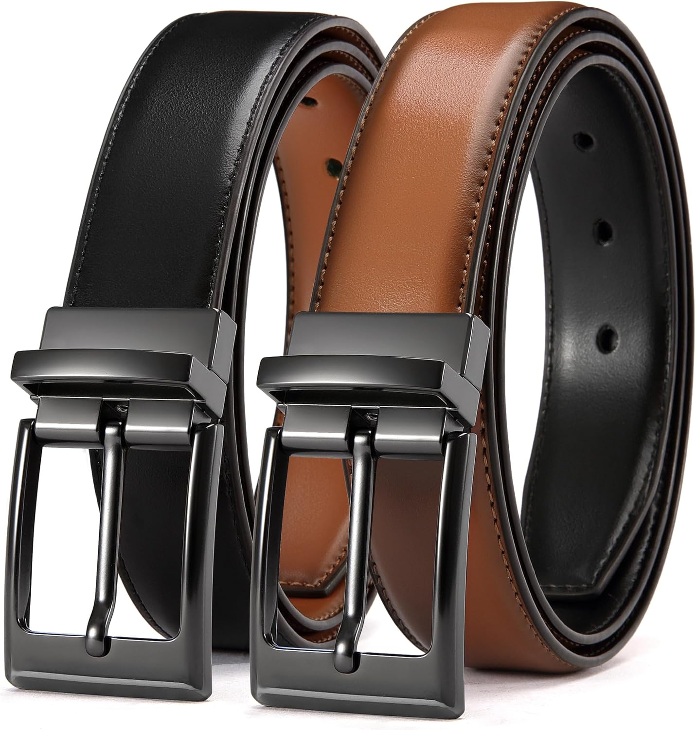 CHAOREN Reversible Belt Men 1 Piece - 1.25" Leather Dress Be deal at Amazon