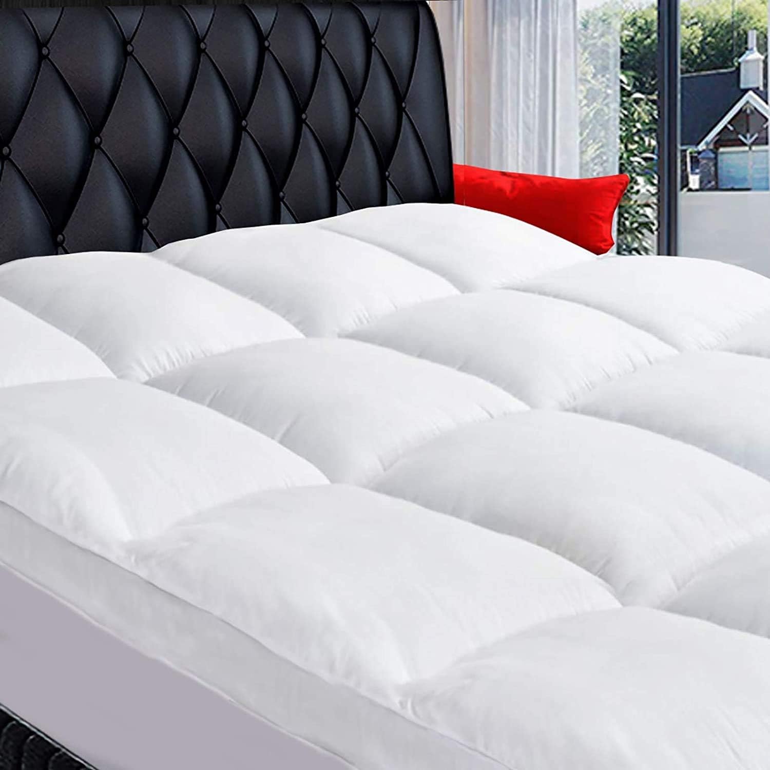 COONP Queen Mattress Topper, Extra Thick Pillowtop, Cooling deal at Amazon