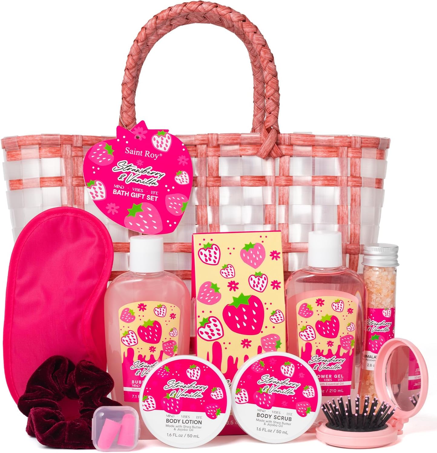 Spa kit Unique Gifts Basket for Women, Rose Bath and Body Gi deal at Amazon