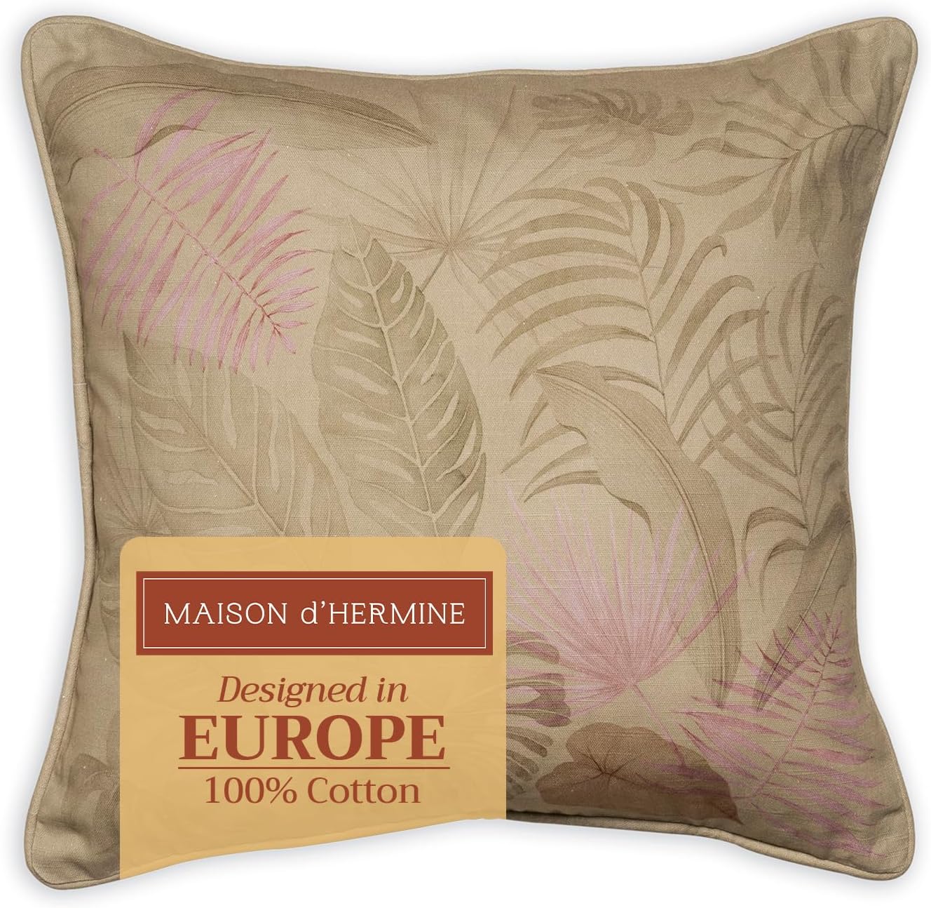 Maison d' Hermine Decorative Pillow Covers 18 x 18 inch Squa deal at Amazon