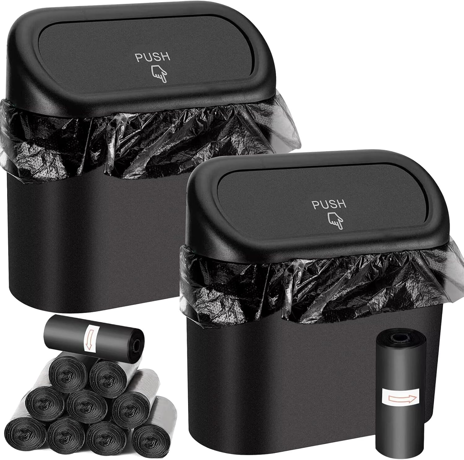 Wontolf Trash Can Bin with Lid and 150pcs Only $25.99 at Amazon