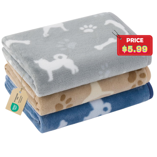 3-Pack Dog Blanket Deal at Amazon: Save with LOBQHTO5