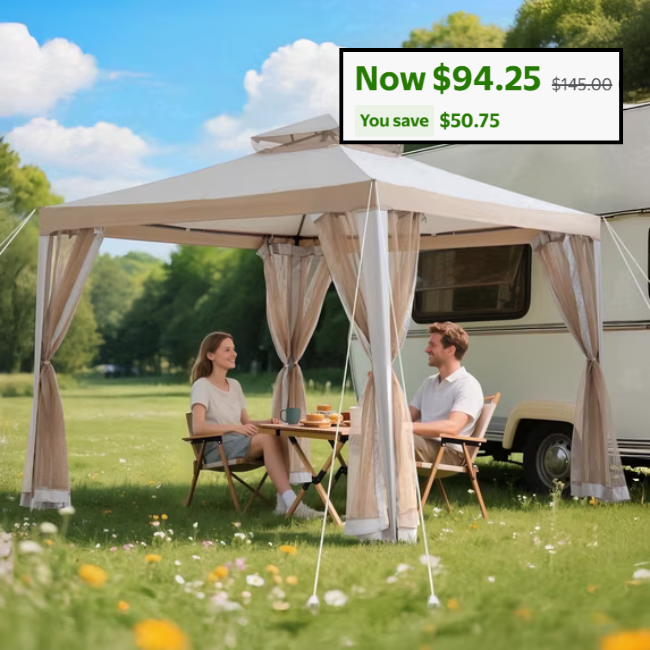 Walmart Outdoor Patio Gazebo Sale: Save $50.75