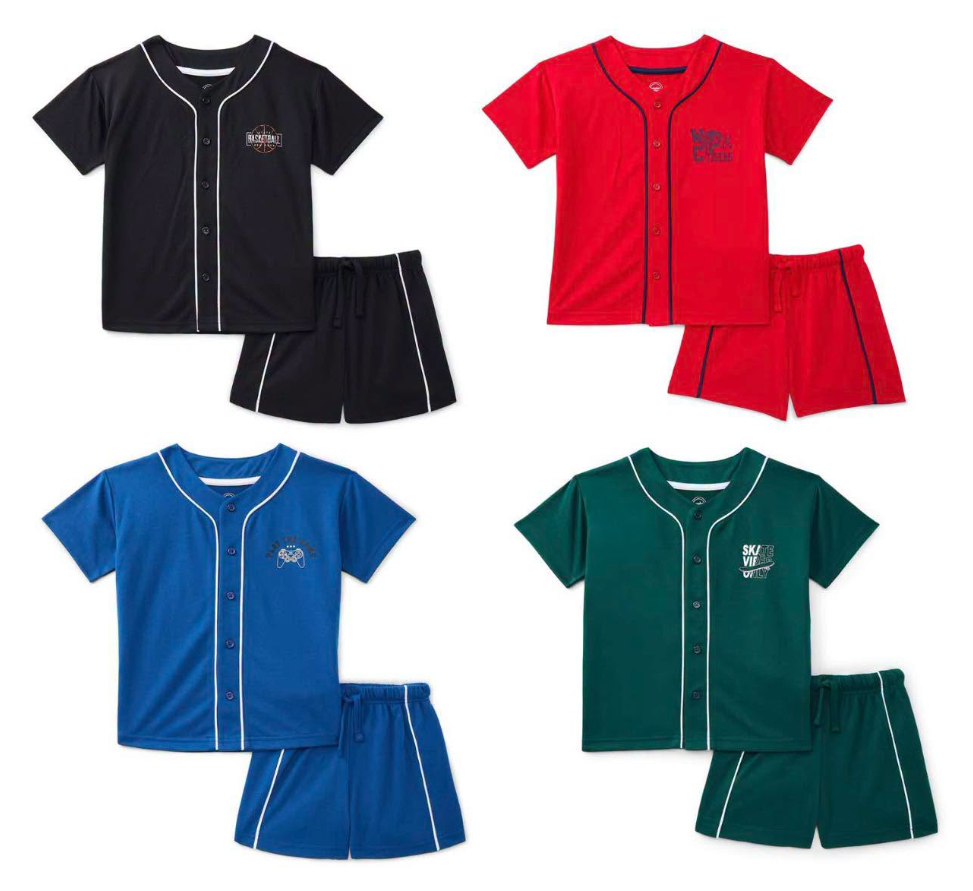 Boys Jersey Top and Shorts Pajama Set Deal: Save $4 at Walmart
