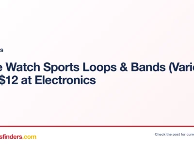 Electronics deal card