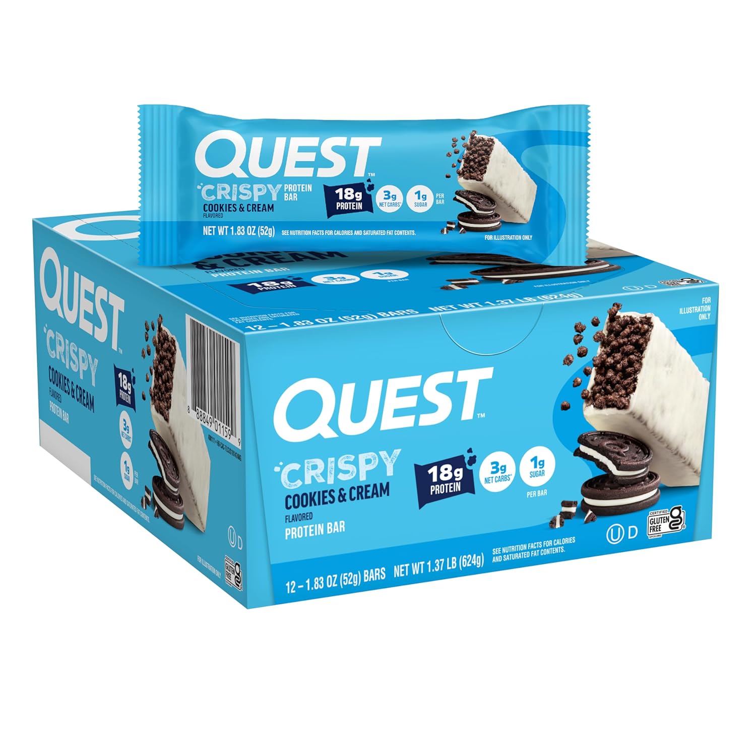 12-Pk Quest Nutrition Crispy Hero Protein Bars Only $24.62 at Amazon