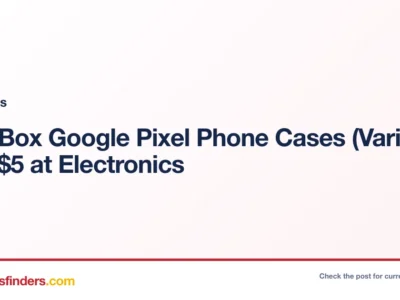 Electronics deal card