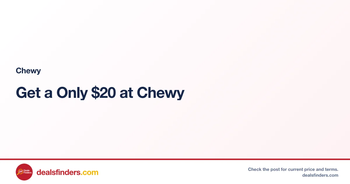 Get a Only $20 at Chewy