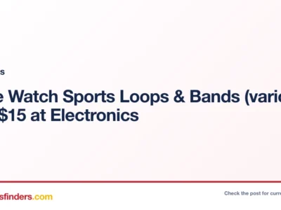 Electronics deal card