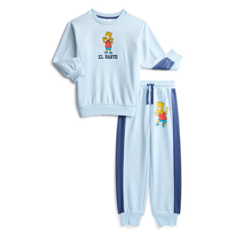 Boys El Barto Fleece Crewneck and Pants Deal: Save $10.10 at Walmart