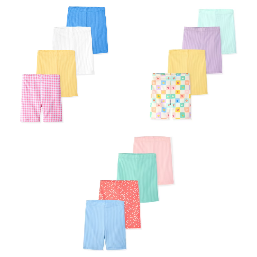 Baby & Toddler Girl Ribbed Cotton Biker Shorts Deal at Walmart: Save $4.49