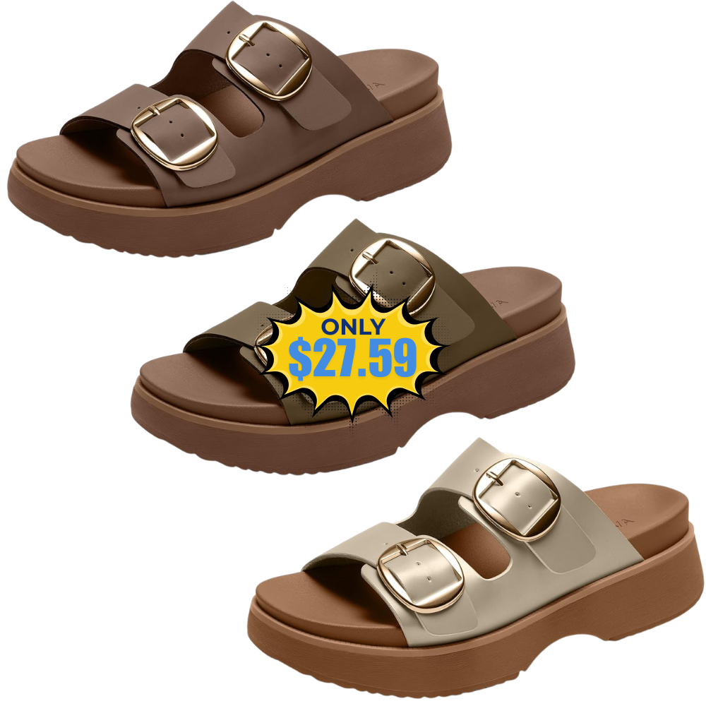 Vilanva Women’s Platform Wedge Slides Deal: Save at Amazon