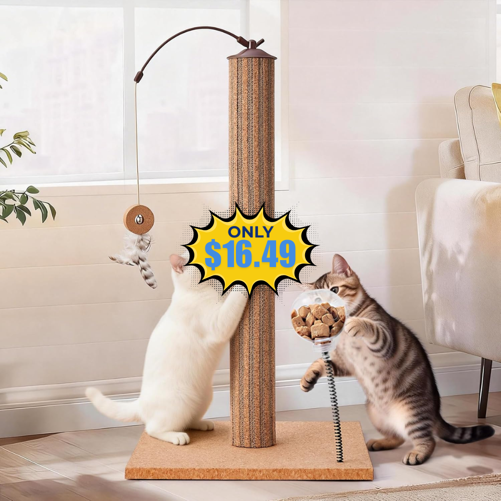 Cats Scratching Post Cork Deal at Amazon