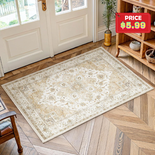 Washable Area Rug Sale: Save 50% at Amazon