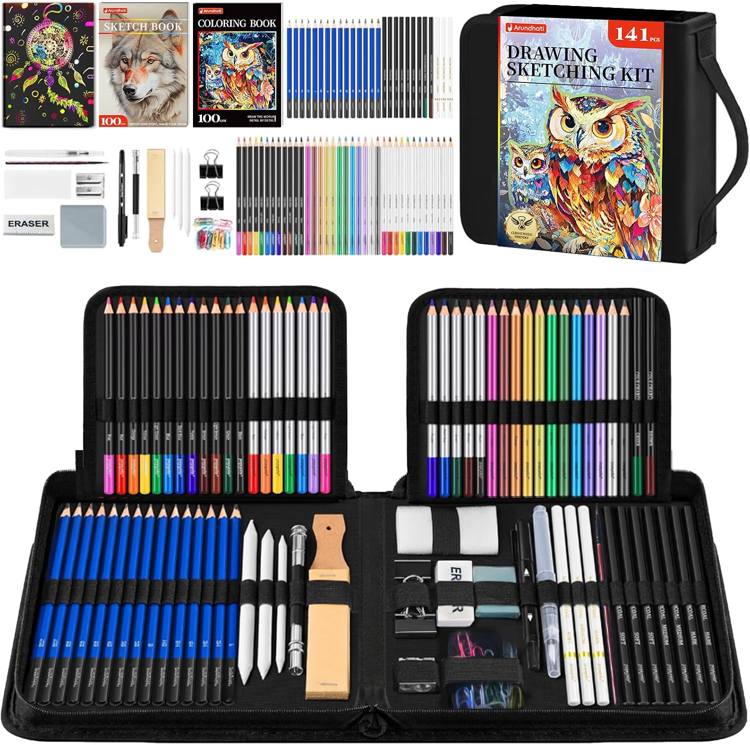141 PCS Art Supplies Sketching Kit Pro Max Gifts for Artists deal at Amazon