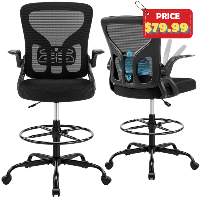 Drafting Chair for Standing Desk Deal at Amazon: Use Promo Code R47DB9LV