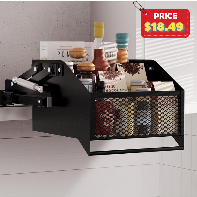 Pull-Down Cabinet Organizer Promo at Amazon: Save with YZBBBKFY