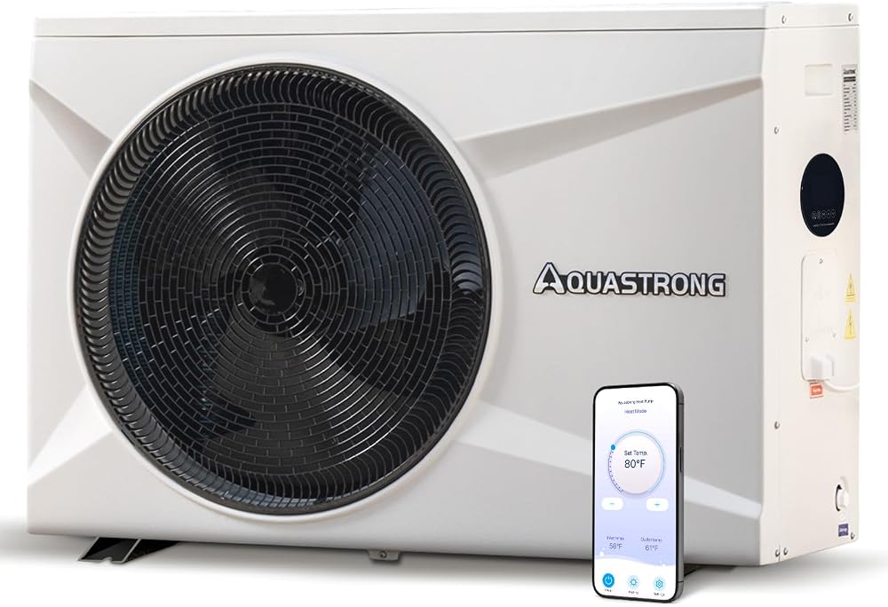 AQUASTRONG Inverter Swimming Pool Heat Pump,Pool Heater for deal at Amazon