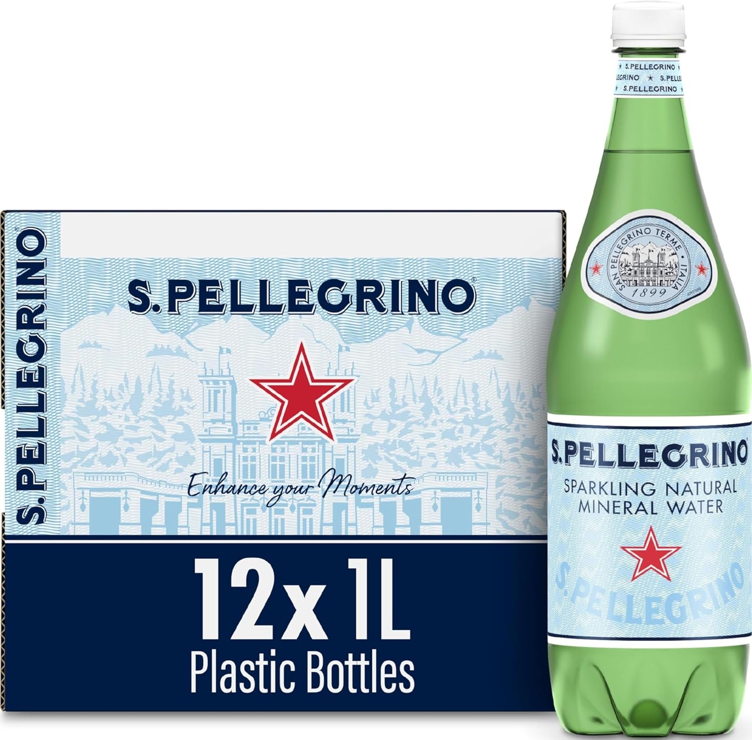 12-Pack San Pellegrino Sparkling Mineral Water Deal on Amazon
