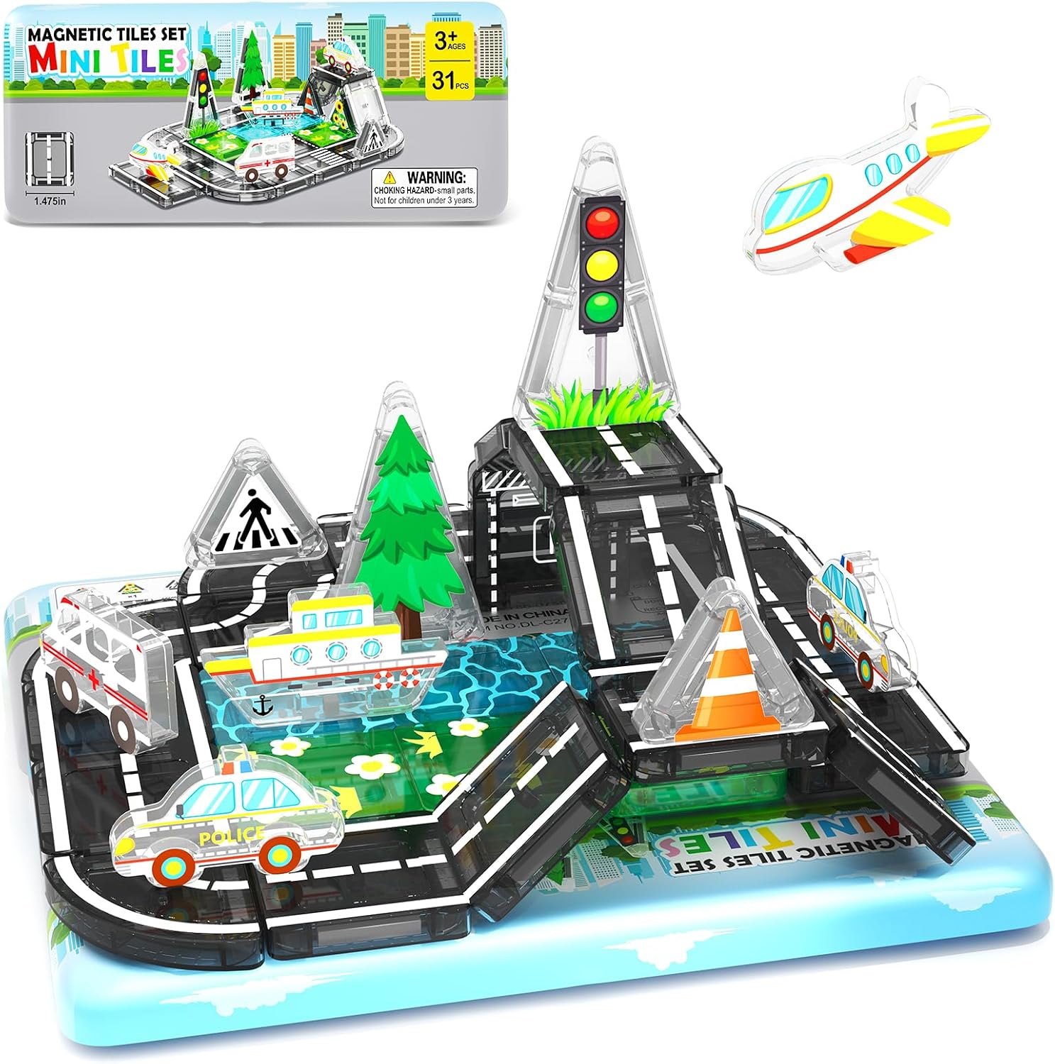 $19.99 Road Mini Magnetic Tiles Only $19.99 (Reg. $49.99) at Amazon