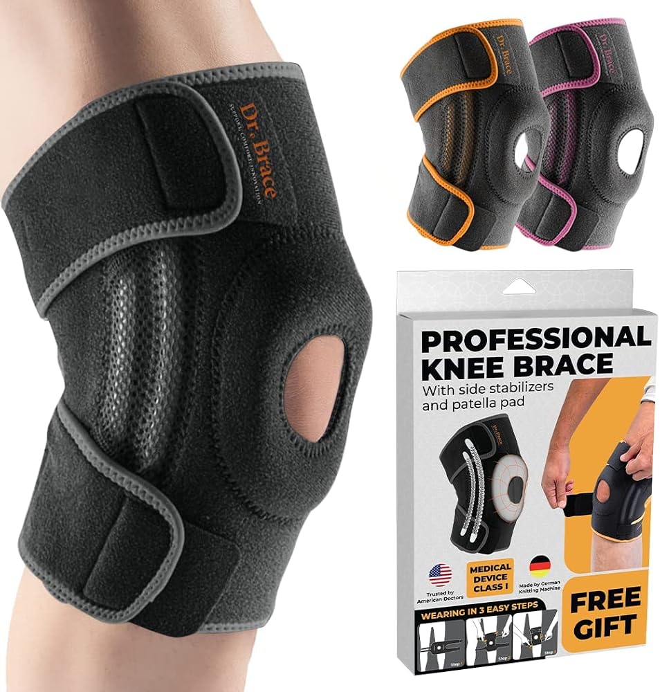 DR. BRACE ELITE Knee Brace with Side Stabilizers & Patella G deal at Amazon
