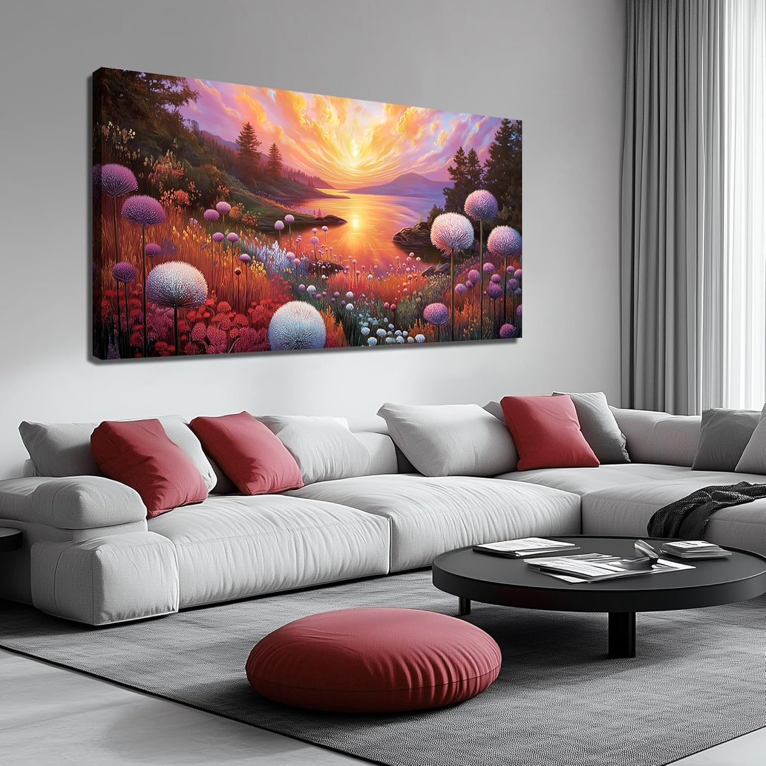 SKYRISE Landscape Canvas Wall Art for Living Only $59.99 at Amazon