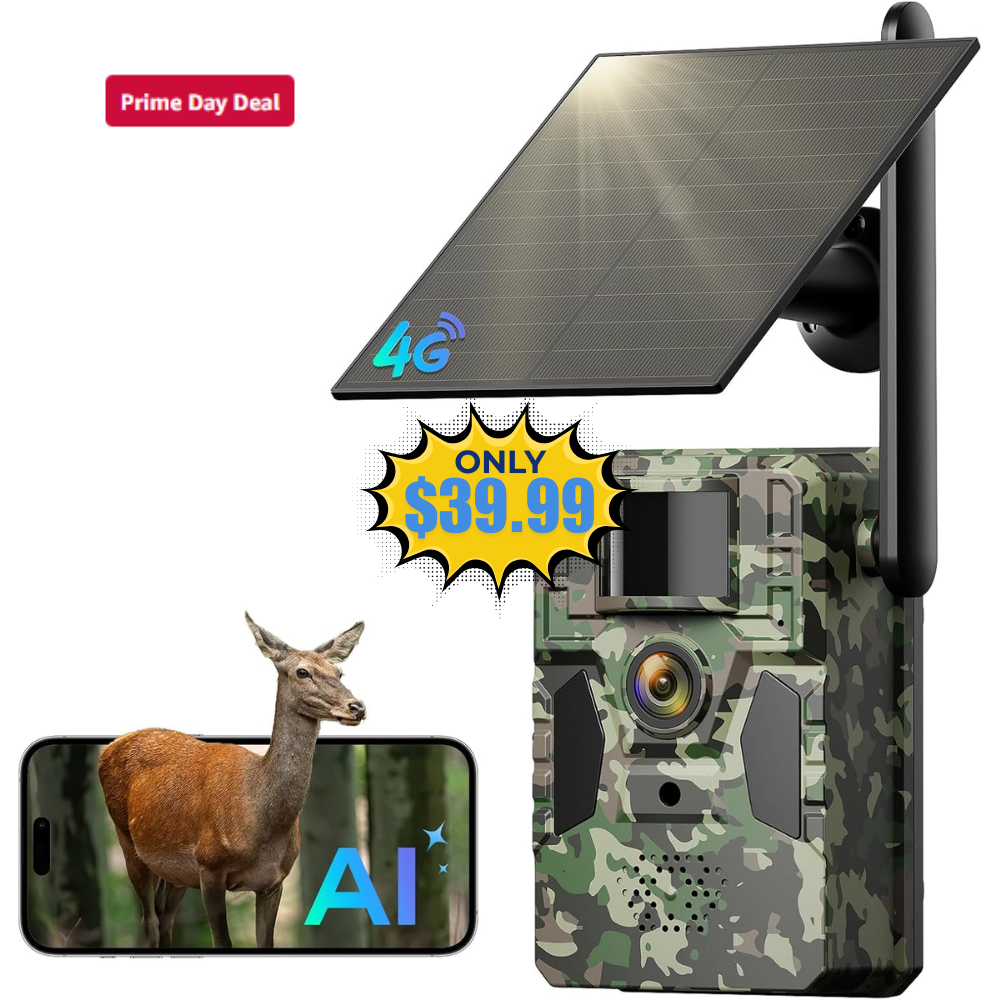 TKENPRO 4G LTE Cellular Trail Camera Deal: Save 66% at Amazon