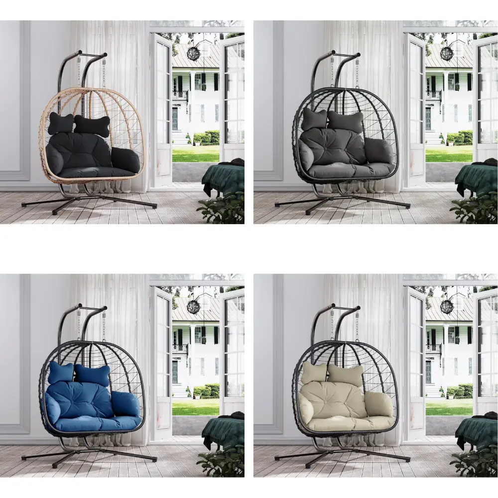 LHBcraft Double Wicker Swing Egg Chair Hammock Deal: Save $180 at Walmart