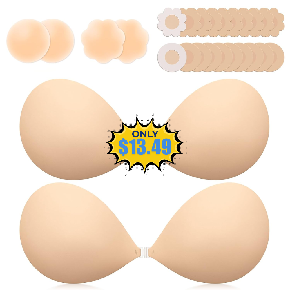 Invisible Sticky Bra Push Up 2PCS Deal: Save 27% at Amazon