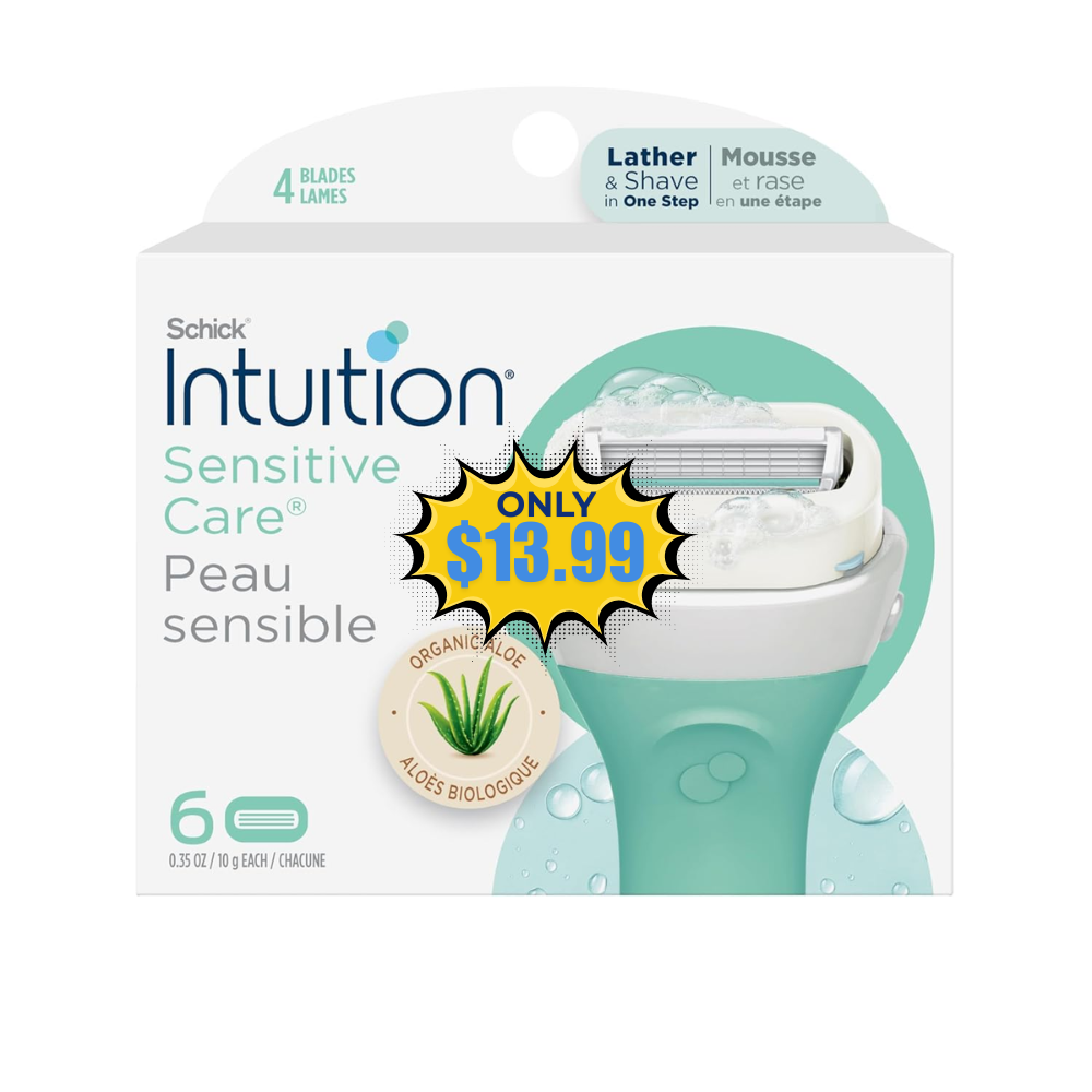 Schick Intuition Razor Blades Refill Deal: Save 25% at Amazon