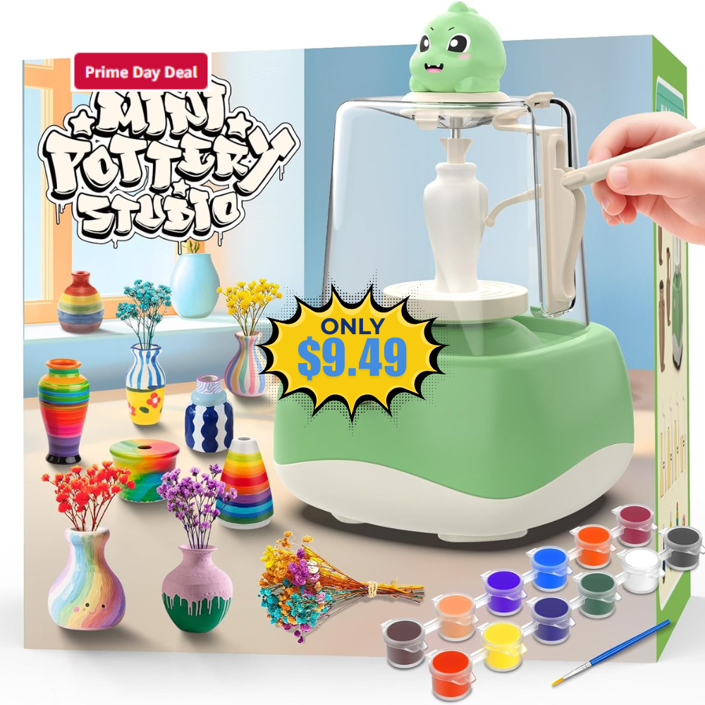 Fingertip Pottery Painting Craft Kit Deal: Save 53% at Amazon