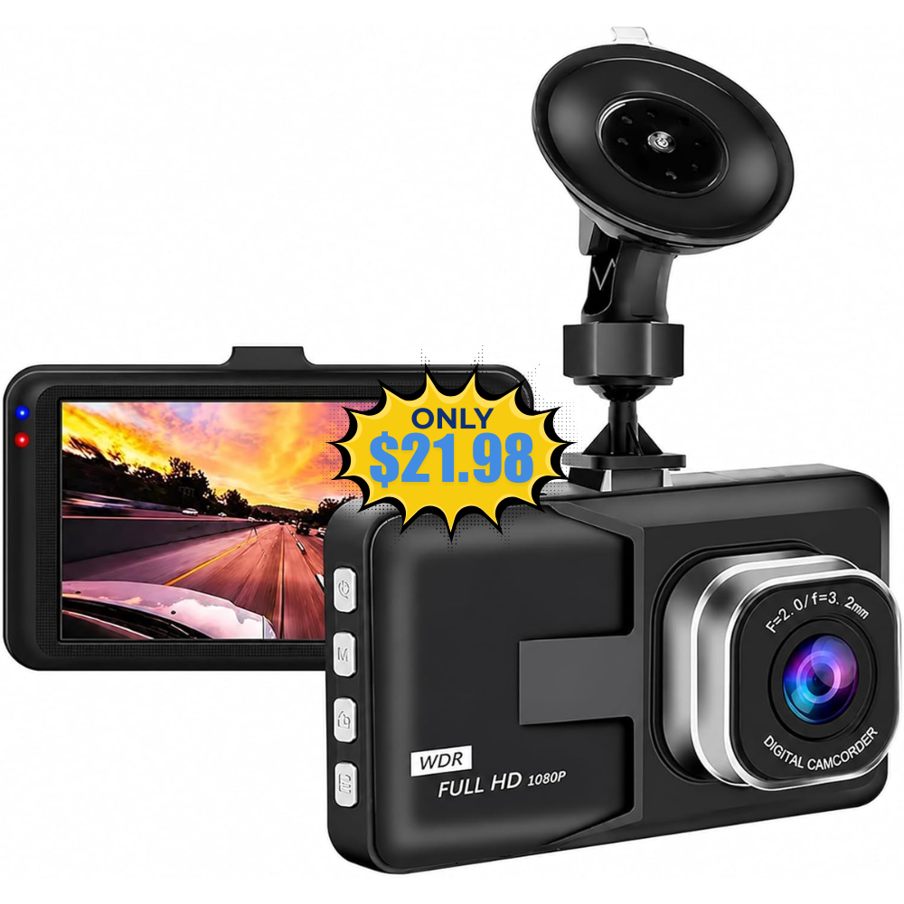 3-inch 1080p High-Definition Dash Cam Deal at Amazon: Save with QF6OZTHF