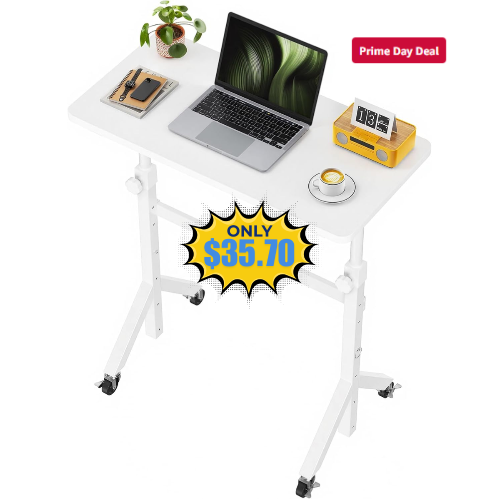 Marsail Mobile Stand Up Desk Deal: Save 49% at Amazon