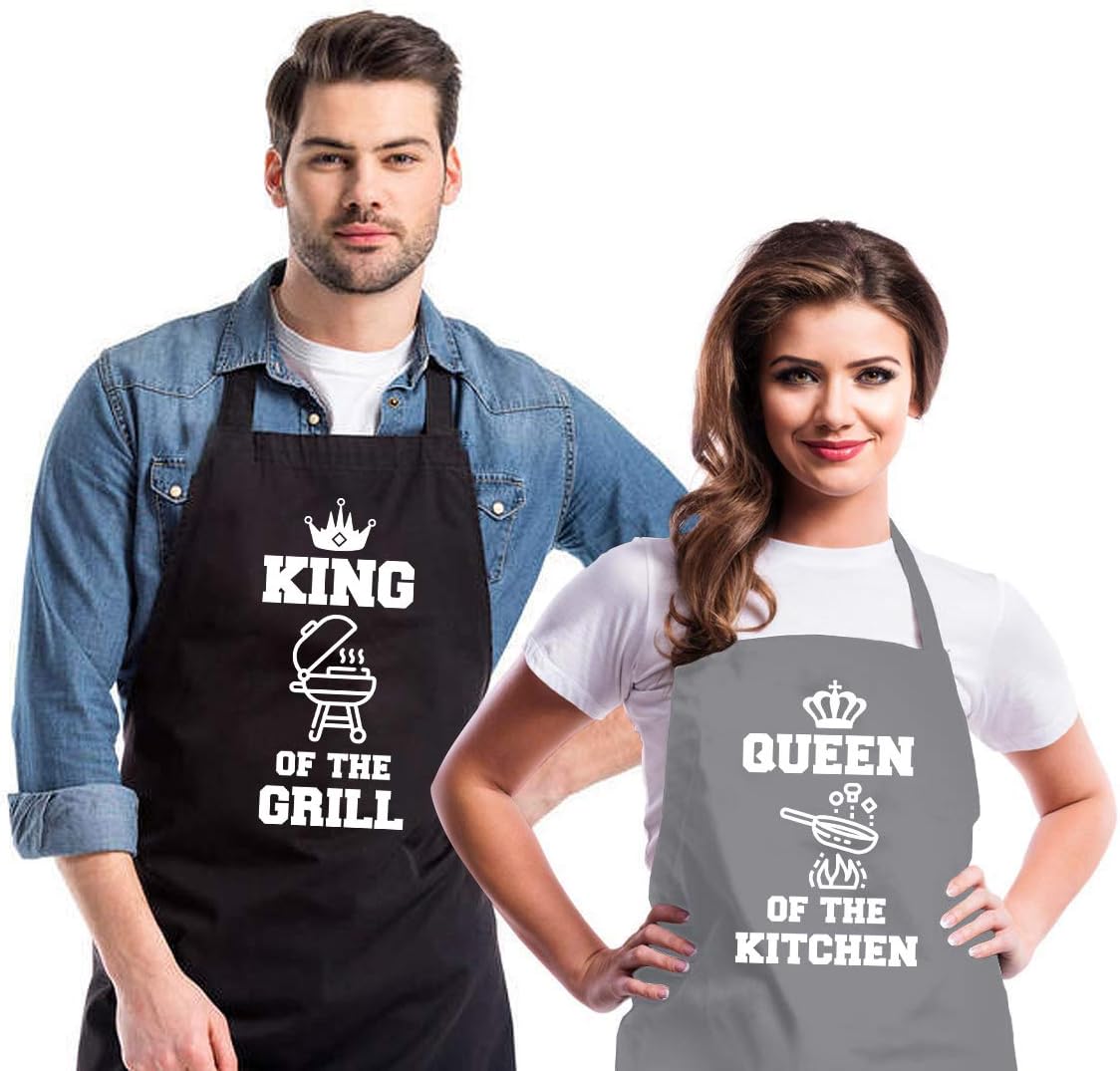 Saukore Funny Aprons for Couple, His and Hers Only $14.99 at Amazon
