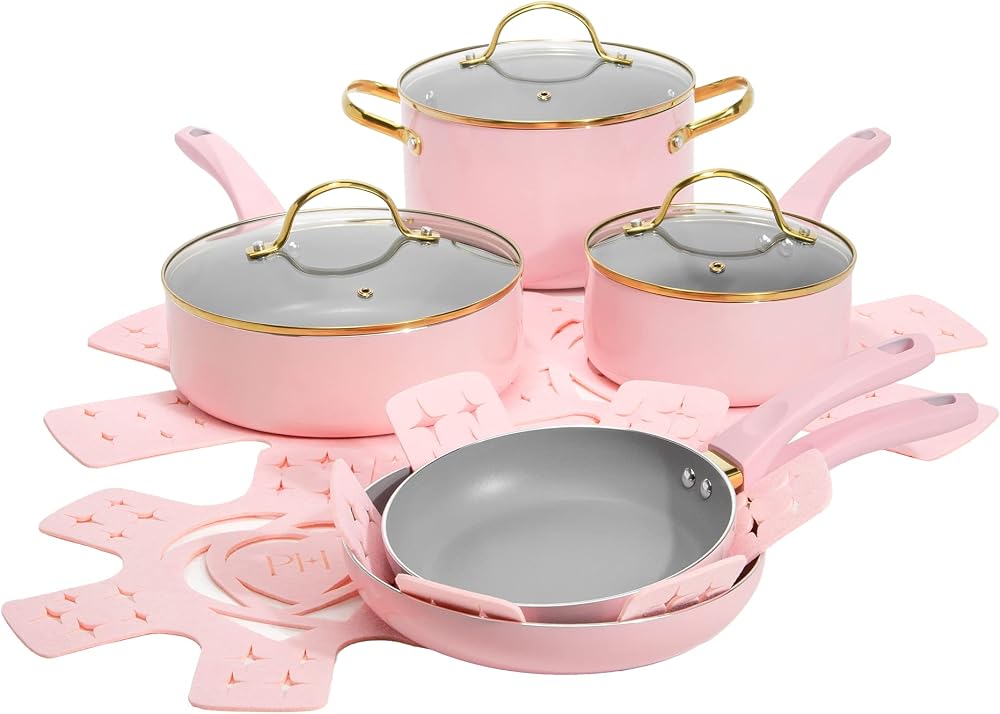 Paris Hilton Epic Nonstick Pots and Pans Set Only $99.99 at Amazon