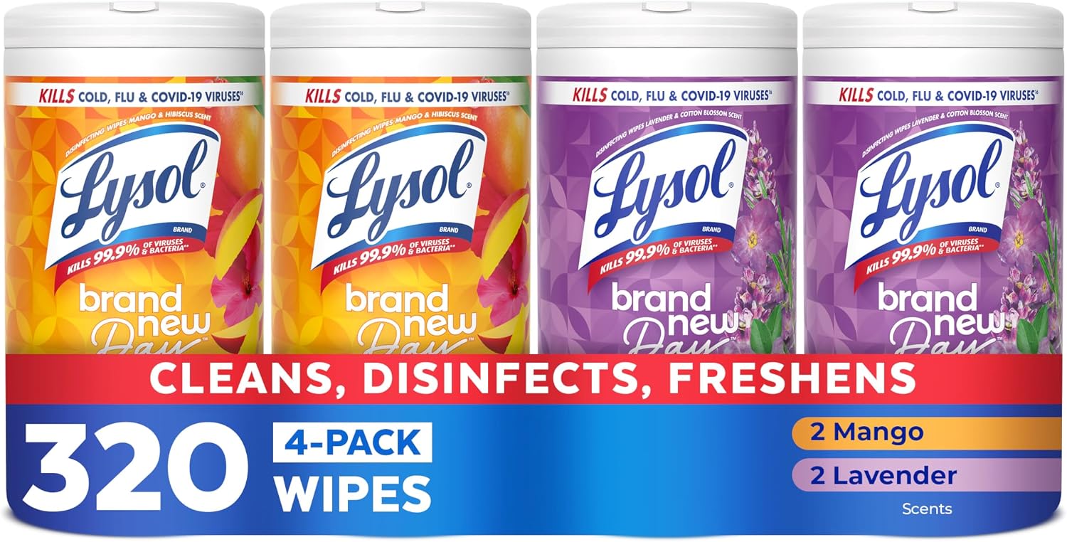 Lysol Disinfecting Wipes 4-Pack Only $11.98 (Reg. $15) at Amazon